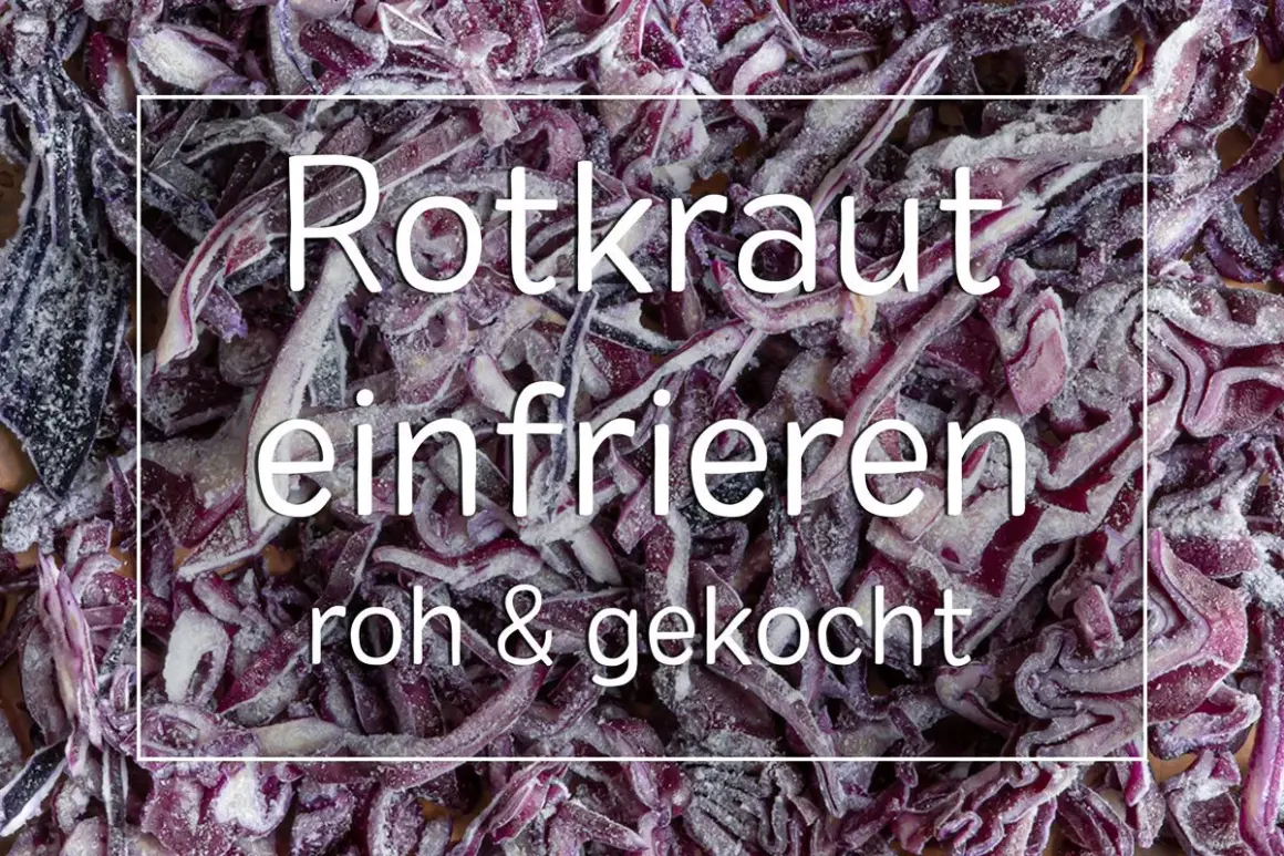 Rotkohl einfrieren: So bewahrst du ihn roh und gekocht für später auf.